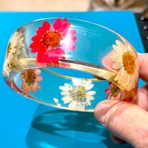 Vintage Acrylic Lucite Bracelet Bangle